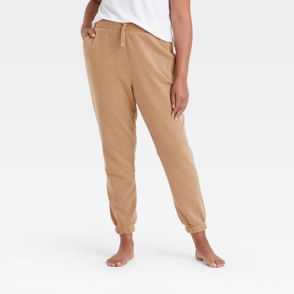 All in Motion™ Women's Fleece Joggers 28" - Brown - Picture 4 of 5